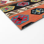 Kurdish  Antique Malatya Turkish Kilim Print Welcome Mat Gallery Image 2