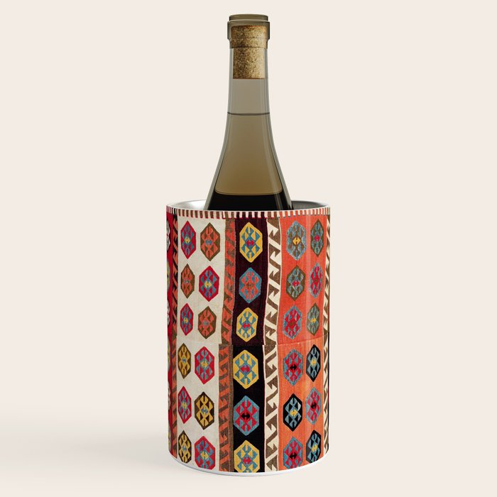 Kurdish  Antique Malatya Turkish Kilim Print Wine Chiller Gallery Image 3