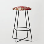 Kurdish  Antique Malatya Turkish Kilim Print Stool Gallery Image 1