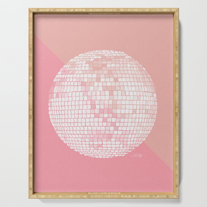 Disco Ball - Blush Serving Tray Gallery Image 1