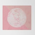 Disco Ball - Blush Throw Blanket Gallery Image 2