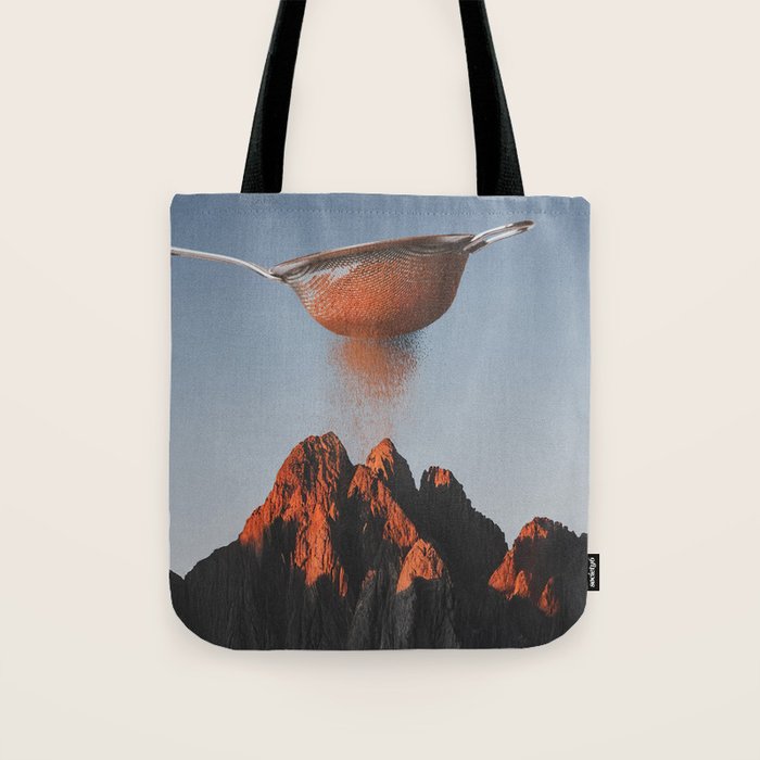 Cocoa Dusk - Chocolate Mountain Peak Tote Bag Gallery Image 1