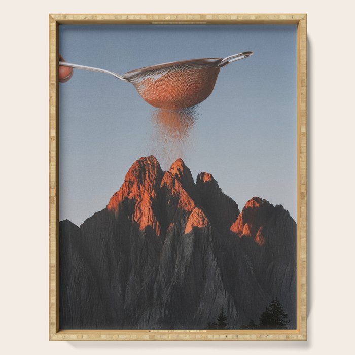 Cocoa Dusk - Chocolate Mountain Peak Serving Tray Gallery Image 1