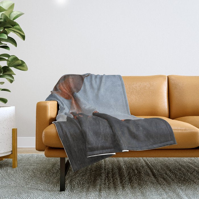 Cocoa Dusk - Chocolate Mountain Peak Throw Blanket Gallery Image 1