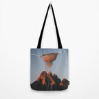Cocoa Dusk - Chocolate Mountain Peak Tote Bag Gallery Image 2