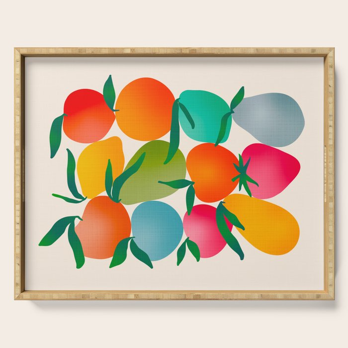 2025 BRIGHT FRUIT MARKET CALENDAR Serving Tray Gallery Image 1