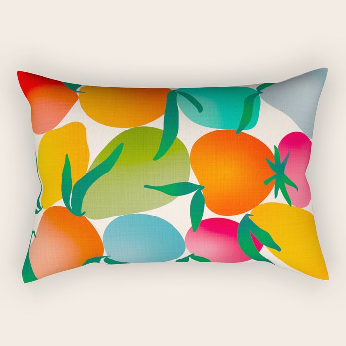 2025 BRIGHT FRUIT MARKET CALENDAR Rectangular Pillow Gallery Image 1