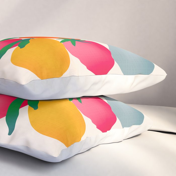 2025 BRIGHT FRUIT MARKET CALENDAR Pillow Sham Gallery Image 3