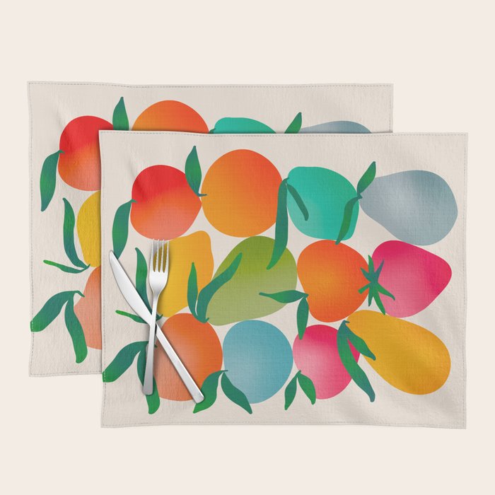 2025 BRIGHT FRUIT MARKET CALENDAR Placemat Gallery Image 1