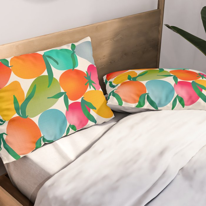 2025 BRIGHT FRUIT MARKET CALENDAR Pillow Sham Gallery Image 2