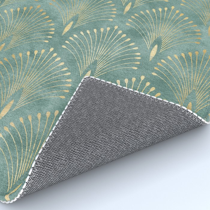 Art Deco, Decorative Leaf Pattern Rug Gallery Image 4