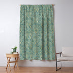 Art Deco, Decorative Leaf Pattern Window Curtain Gallery Image 5