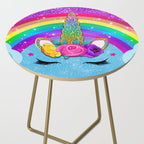 Rainbow Sparkle Unicorn Side Table Gallery Image 2