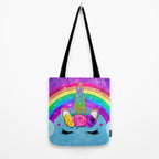 Rainbow Sparkle Unicorn Tote Bag Gallery Image 2