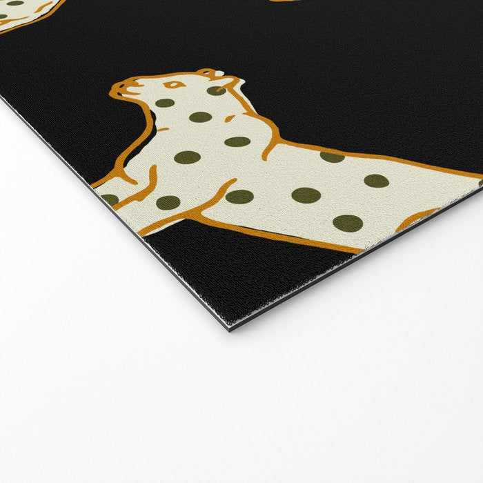 Leopard at Night Welcome Mat Gallery Image 2
