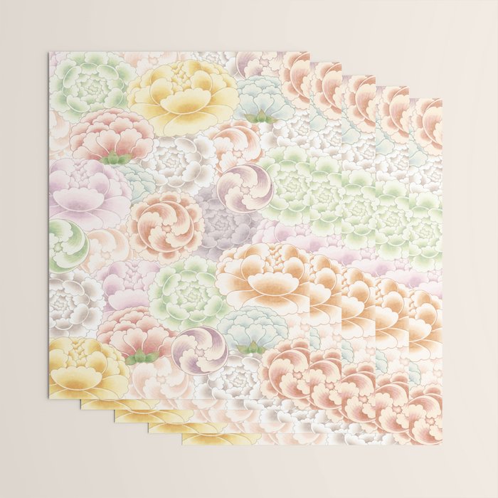 Field of peony flowers Wrapping Paper Gallery Image 3