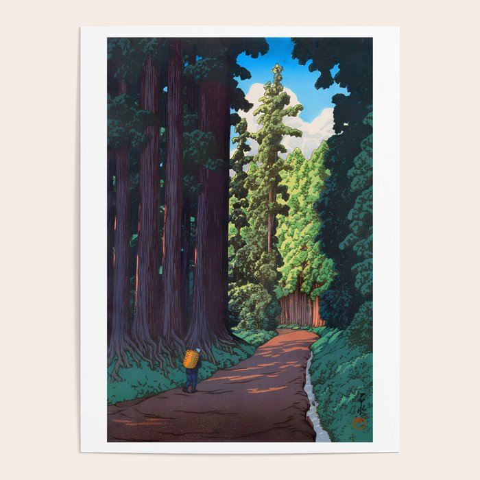 NikkÃ´ gaidÃ´ - Hasui Kawase - The Road to Nikko Kawase Hasui Poster Gallery Image 1