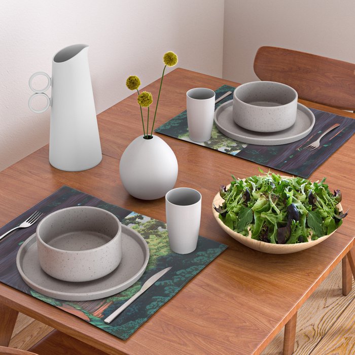 NikkÃ´ gaidÃ´ - Hasui Kawase - The Road to Nikko Kawase Hasui Placemat Gallery Image 2