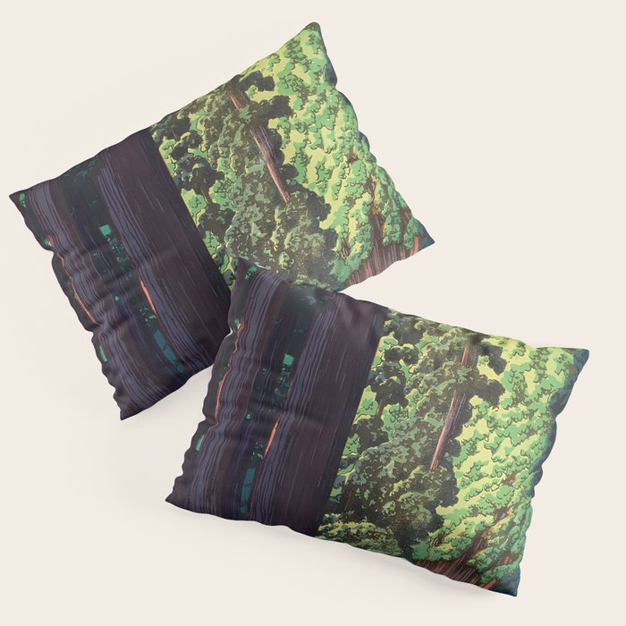 NikkÃ´ gaidÃ´ - Hasui Kawase - The Road to Nikko Kawase Hasui Pillow Sham Gallery Image 3