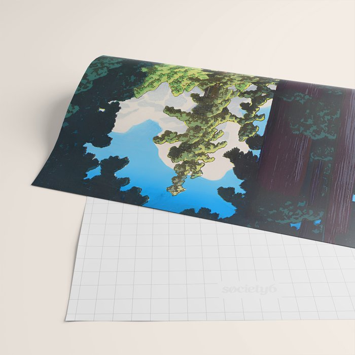 NikkÃ´ gaidÃ´ - Hasui Kawase - The Road to Nikko Kawase Hasui Wrapping Paper Gallery Image 2