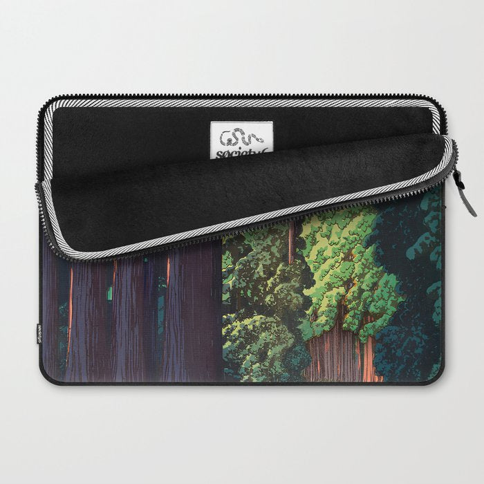 NikkÃ´ gaidÃ´ - Hasui Kawase - The Road to Nikko Kawase Hasui Laptop Sleeve Gallery Image 2