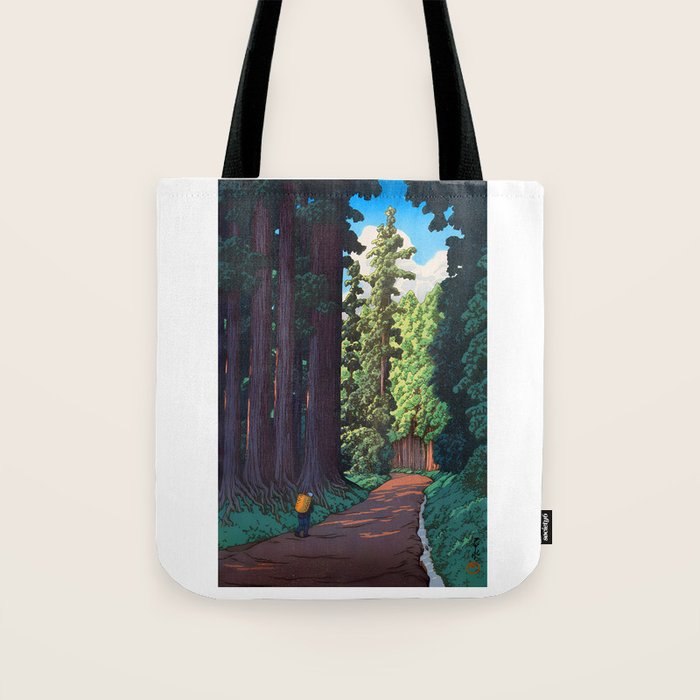 NikkÃ´ gaidÃ´ - Hasui Kawase - The Road to Nikko Kawase Hasui Tote Bag Gallery Image 1