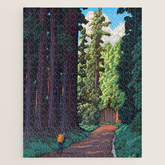 NikkÃ´ gaidÃ´ - Hasui Kawase - The Road to Nikko Kawase Hasui Jigsaw Puzzle Gallery Image 1