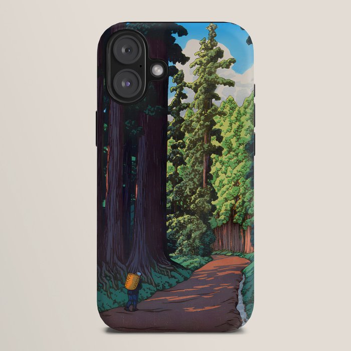 NikkÃ´ gaidÃ´ - Hasui Kawase - The Road to Nikko Kawase Hasui iPhone Case Gallery Image 10