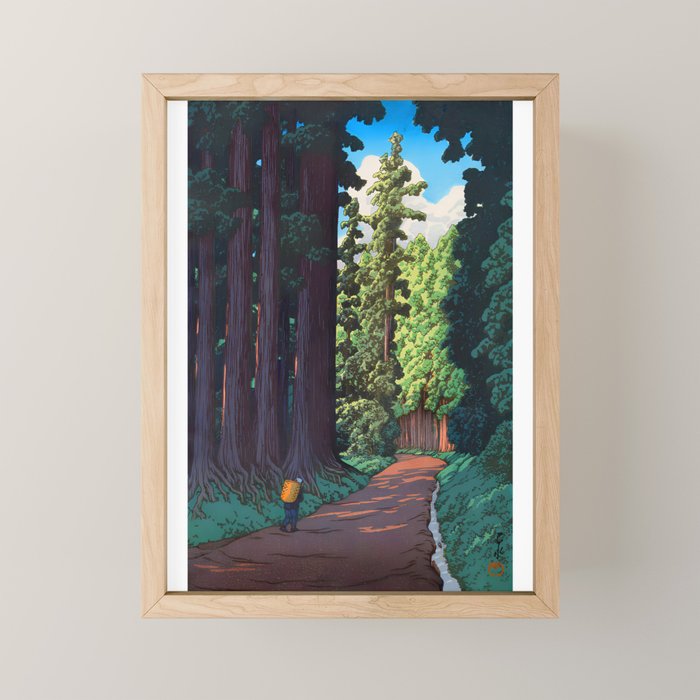 NikkÃ´ gaidÃ´ - Hasui Kawase - The Road to Nikko Kawase Hasui Mini Art Print Gallery Image 1