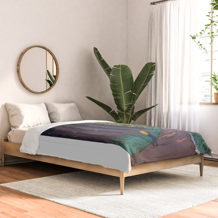 NikkÃ´ gaidÃ´ - Hasui Kawase - The Road to Nikko Kawase Hasui Comforter Gallery Image 2