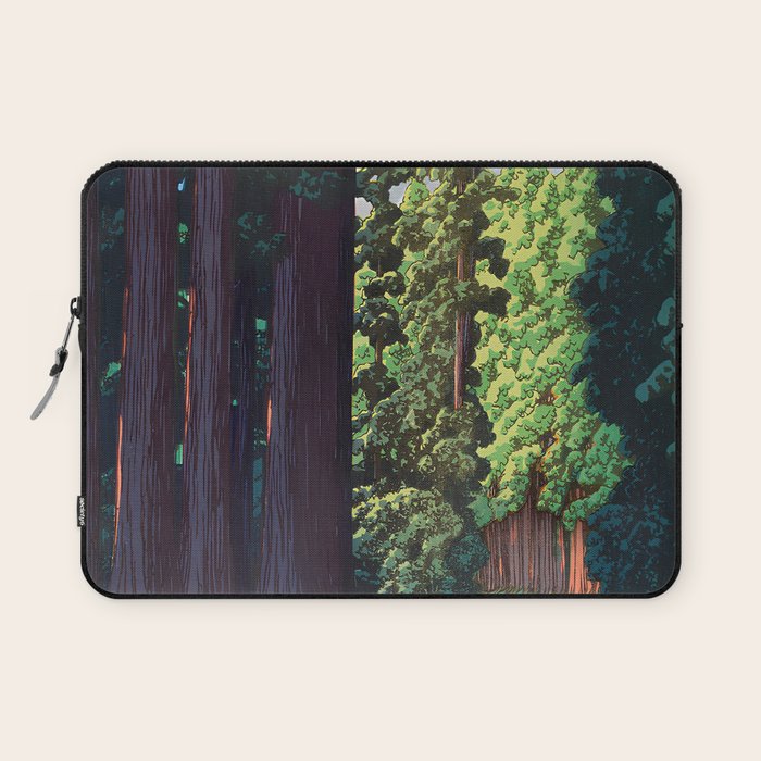 NikkÃ´ gaidÃ´ - Hasui Kawase - The Road to Nikko Kawase Hasui Laptop Sleeve Gallery Image 1