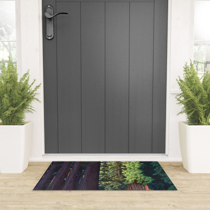 NikkÃ´ gaidÃ´ - Hasui Kawase - The Road to Nikko Kawase Hasui Welcome Mat Gallery Image 3