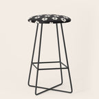 Black and White Daisy Flower Stool Gallery Image 1