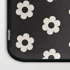 Black and White Daisy Flower Laptop Sleeve Gallery Image 3