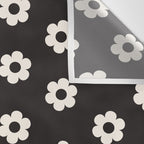 Black and White Daisy Flower Wall Tapestry Gallery Image 3