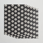 Black and White Daisy Flower Wrapping Paper Gallery Image 3