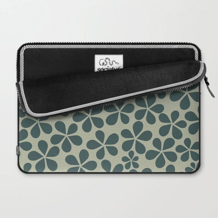 Daisy Florets 07 Green Laptop Sleeve Gallery Image 2