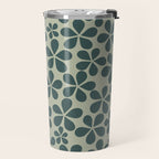 Daisy Florets 07 Green Travel Mug Gallery Image 2