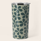 Daisy Florets 07 Green Travel Mug Gallery Image 1