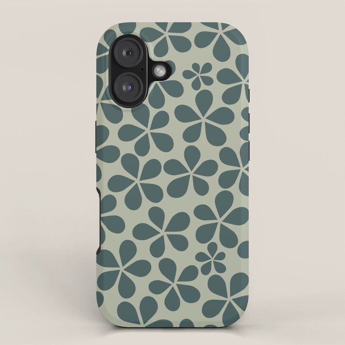 Daisy Florets 07 Green iPhone Case Gallery Image 1
