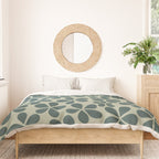 Daisy Florets 07 Green Duvet Cover Gallery Image 3