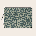 Daisy Florets 07 Green Laptop Sleeve Gallery Image 1