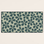 Daisy Florets 07 Green Desk Mat Gallery Image 3