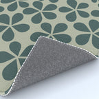 Daisy Florets 07 Green Rug Gallery Image 4