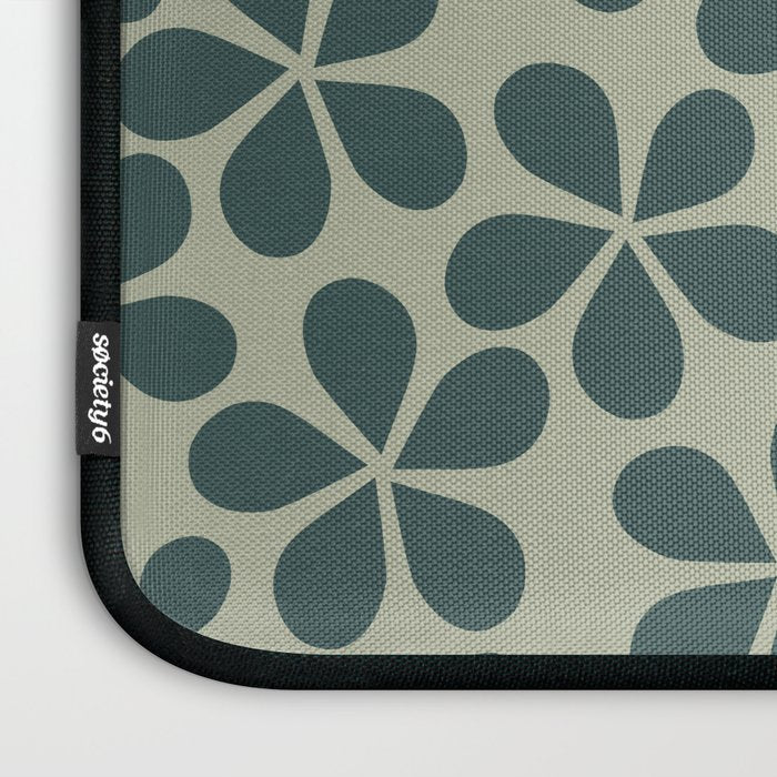 Daisy Florets 07 Green Laptop Sleeve Gallery Image 3
