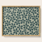 Daisy Florets 07 Green Serving Tray Gallery Image 1