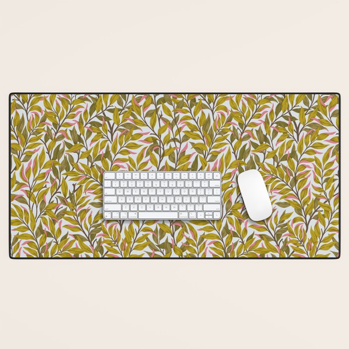 Autumn Botnica Foliage in Green Desk Mat Gallery Image 1