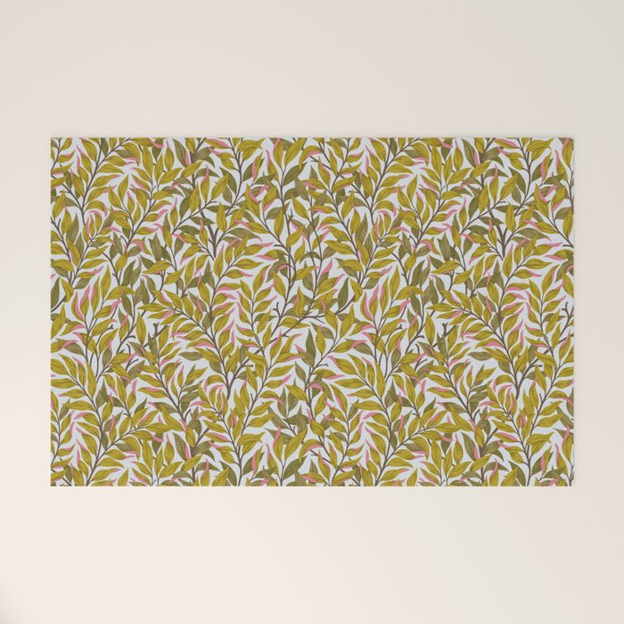 Autumn Botnica Foliage in Green Welcome Mat Gallery Image 1