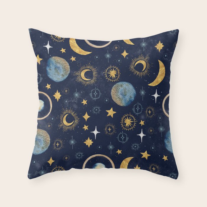 Starry night sky ABS 1 Throw Pillow Gallery Image 6