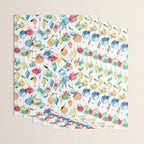 Holiday 2025 Christmas Colorful Baubles Wrapping Paper Gallery Image 3